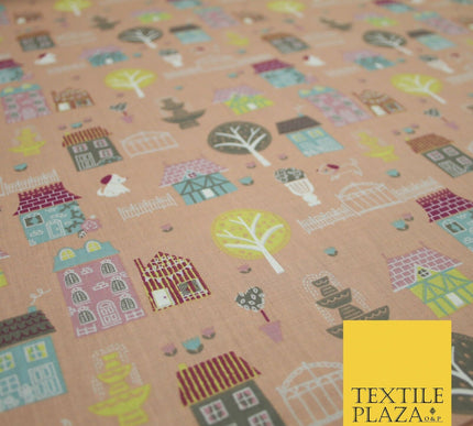 Walk In The Park Garden Gates Floral Printed Poly Cotton Fabric Polycotton Craft