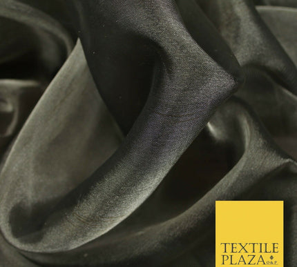 Luxury Plain / Shot SILK TISSUE ORGANZA Sheer Fabric Dress Wedding 6 COLOURS 45"