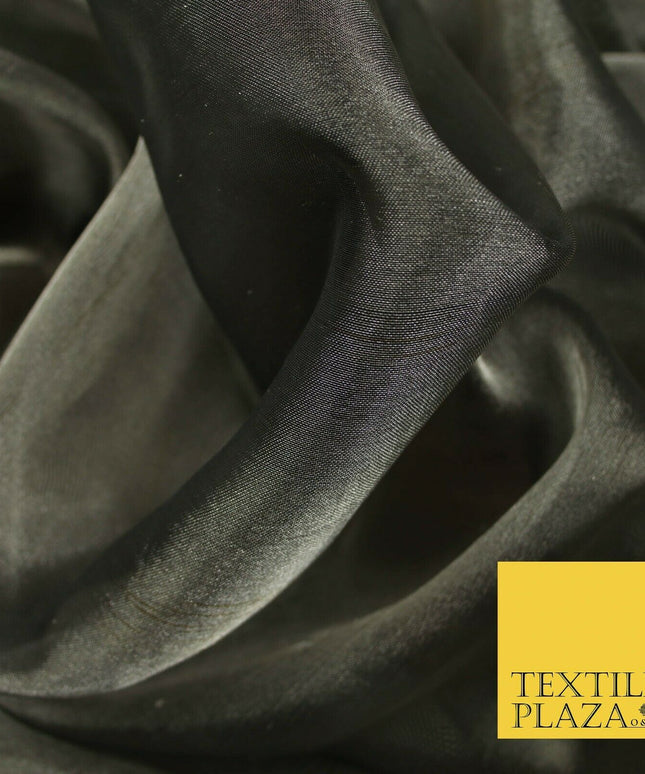 Luxury Plain / Shot SILK TISSUE ORGANZA Sheer Fabric Dress Wedding 6 COLOURS 45"