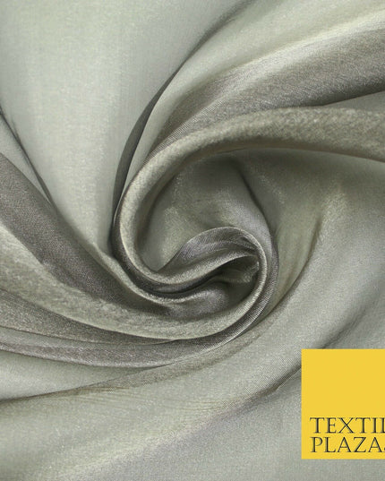 Luxury Plain / Shot SILK TISSUE ORGANZA Sheer Fabric Dress Wedding 6 COLOURS 45"