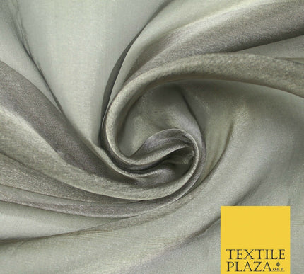 Luxury Plain / Shot SILK TISSUE ORGANZA Sheer Fabric Dress Wedding 6 COLOURS 45"