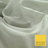 Luxury Plain / Shot SILK TISSUE ORGANZA Sheer Fabric Dress Wedding 6 COLOURS 45"