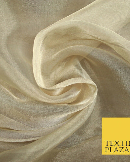 Luxury Plain / Shot SILK TISSUE ORGANZA Sheer Fabric Dress Wedding 6 COLOURS 45"