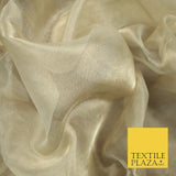 Luxury Plain / Shot SILK TISSUE ORGANZA Sheer Fabric Dress Wedding 6 COLOURS 45"