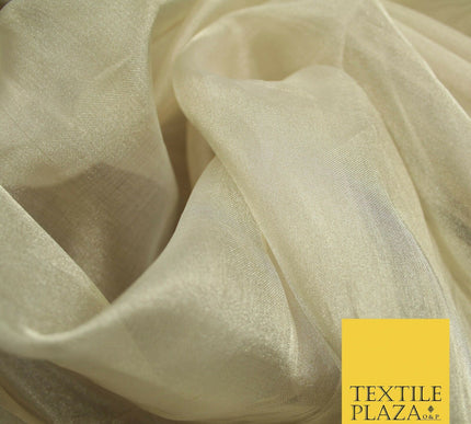 Luxury Plain / Shot SILK TISSUE ORGANZA Sheer Fabric Dress Wedding 6 COLOURS 45"