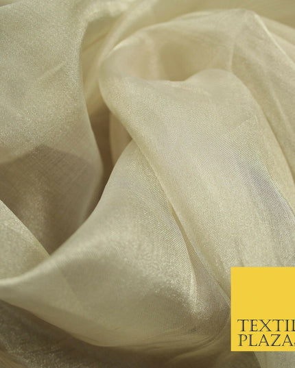 Luxury Plain / Shot SILK TISSUE ORGANZA Sheer Fabric Dress Wedding 6 COLOURS 45"