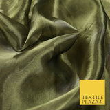 Luxury Plain / Shot SILK TISSUE ORGANZA Sheer Fabric Dress Wedding 6 COLOURS 45"