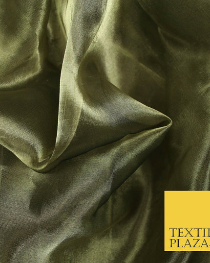 Luxury Plain / Shot SILK TISSUE ORGANZA Sheer Fabric Dress Wedding 6 COLOURS 45"