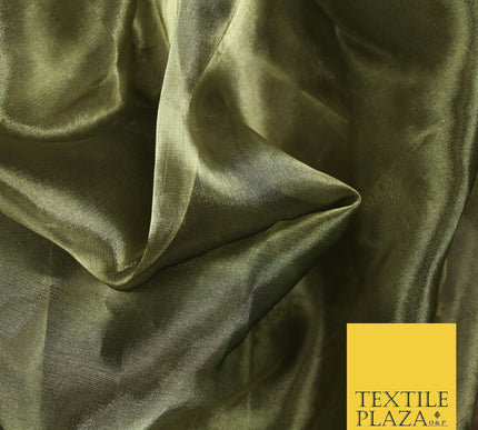 Luxury Plain / Shot SILK TISSUE ORGANZA Sheer Fabric Dress Wedding 6 COLOURS 45"