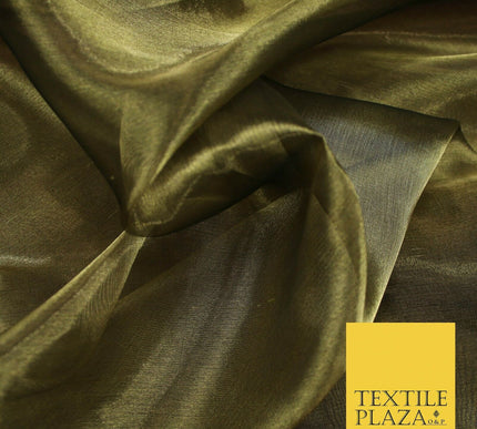 Luxury Plain / Shot SILK TISSUE ORGANZA Sheer Fabric Dress Wedding 6 COLOURS 45"