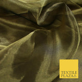 Luxury Plain / Shot SILK TISSUE ORGANZA Sheer Fabric Dress Wedding 6 COLOURS 45"
