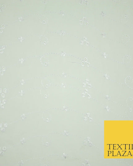 Premium 3 Three Hole Broderie Anglaise Eyelet Cotton Dress Christening Fabric