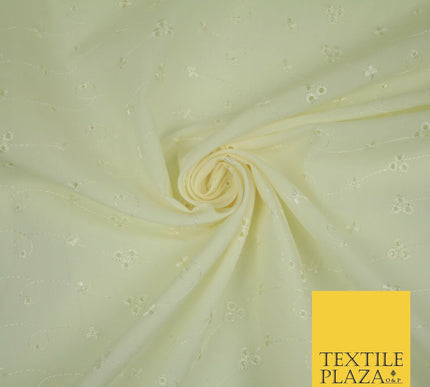 Premium 3 Three Hole Broderie Anglaise Eyelet Cotton Dress Christening Fabric