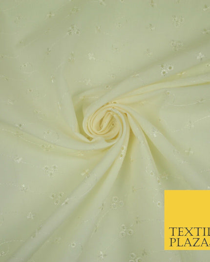Premium 3 Three Hole Broderie Anglaise Eyelet Cotton Dress Christening Fabric