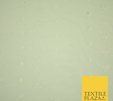 Premium 3 Three Hole Broderie Anglaise Eyelet Cotton Dress Christening Fabric