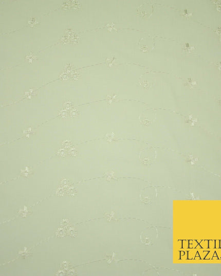Premium 3 Three Hole Broderie Anglaise Eyelet Cotton Dress Christening Fabric