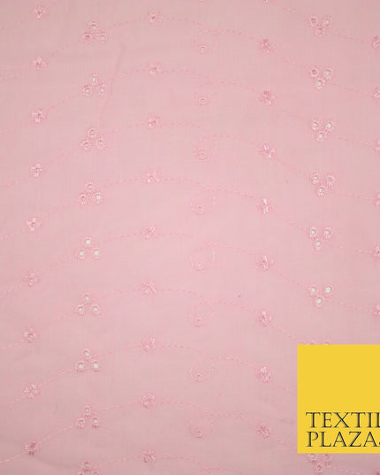 Premium 3 Three Hole Broderie Anglaise Eyelet Cotton Dress Christening Fabric
