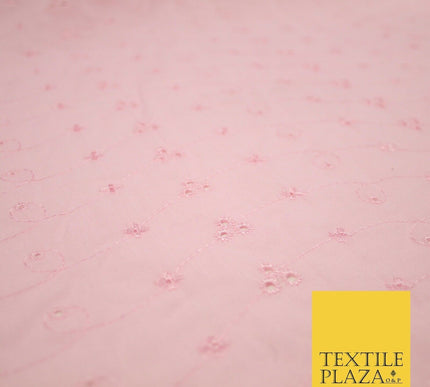 Premium 3 Three Hole Broderie Anglaise Eyelet Cotton Dress Christening Fabric