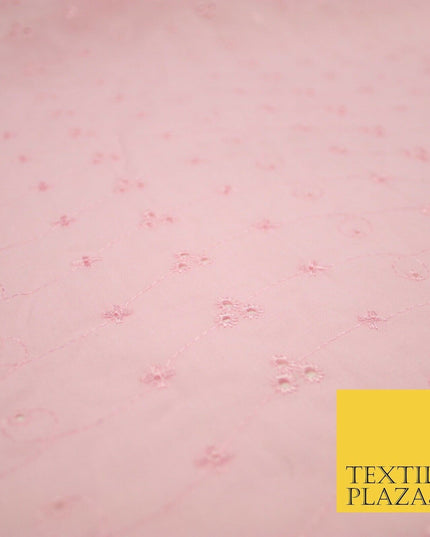 Premium 3 Three Hole Broderie Anglaise Eyelet Cotton Dress Christening Fabric