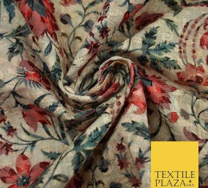 Floral Paisleys Lattice Embroidered 100% Cotton Lawn Print Fashion Fabric Craft