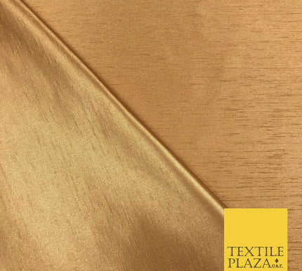 ANTIQUE GOLD Satin Backed Dupion SHANTUNG Raw Silk Fabric 100%Polyester 45" 1295
