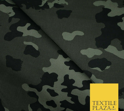 Dark Green Flecktarn Camouflage Cotton Twill Fabric Army Military Material 4004