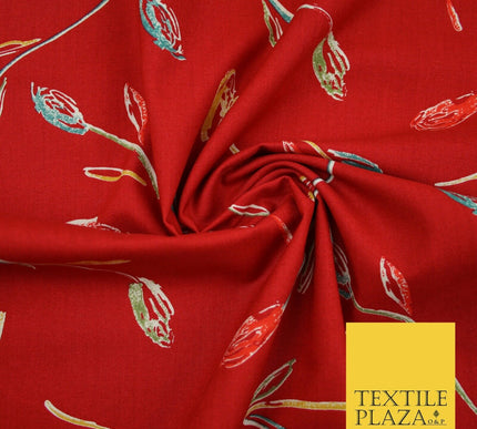 Floral Animal Abstract Printed Cotton Sateen Lawn Summer Dress Fabric Flower 58"