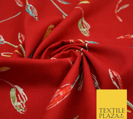 Floral Animal Abstract Printed Cotton Sateen Lawn Summer Dress Fabric Flower 58"