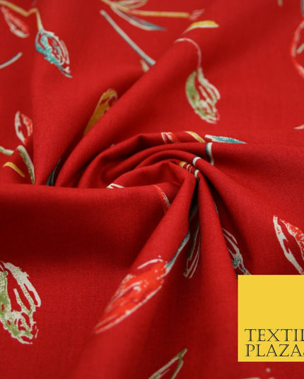 Floral Animal Abstract Printed Cotton Sateen Lawn Summer Dress Fabric Flower 58"