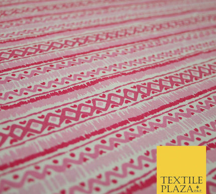 Geometric Striped Zig Zag Printed 100% Cotton Fabric Masks Sewing Dress Craft44"