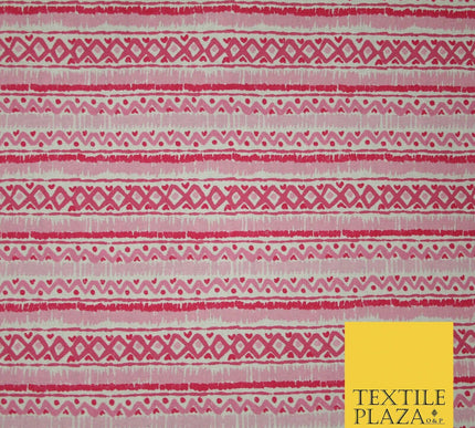 Geometric Striped Zig Zag Printed 100% Cotton Fabric Masks Sewing Dress Craft44"