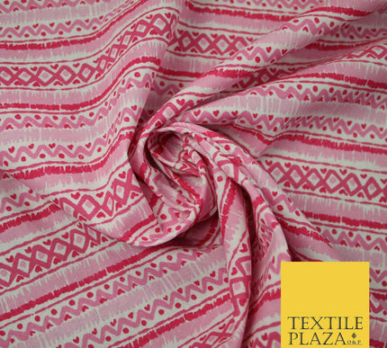 Geometric Striped Zig Zag Printed 100% Cotton Fabric Masks Sewing Dress Craft44"