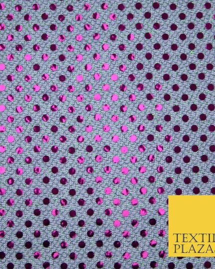 Purple Green Two Tone 4mm Sequin Hologram Stretch Fabric Sparkly Dress Dance2252