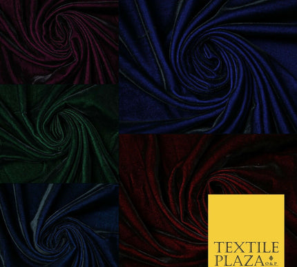 Two Tone Shot Luxury Soft Plain Micro Velvet Fabric Material Non-Stretch 44"