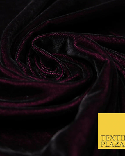Two Tone Shot Luxury Soft Plain Micro Velvet Fabric Material Non-Stretch 44"