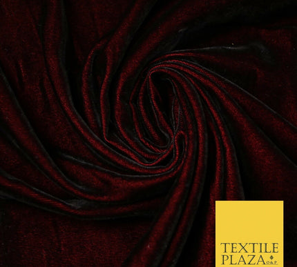 Two Tone Shot Luxury Soft Plain Micro Velvet Fabric Material Non-Stretch 44"