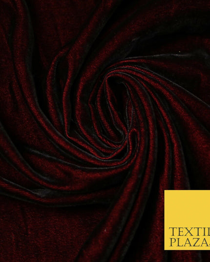 Two Tone Shot Luxury Soft Plain Micro Velvet Fabric Material Non-Stretch 44"