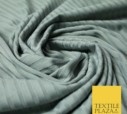 Premium Ribbed Striped Lines Stretch Jersey Dress Fabric 4 Way Stretch 51" Wide