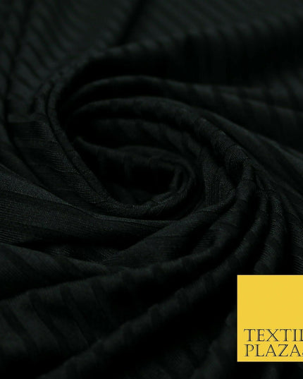 Premium Ribbed Striped Lines Stretch Jersey Dress Fabric 4 Way Stretch 51" Wide