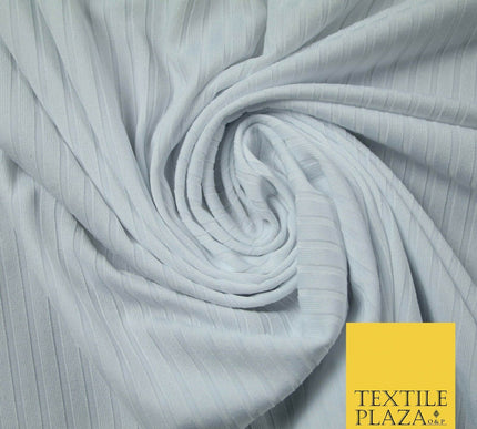 Premium Ribbed Striped Lines Stretch Jersey Dress Fabric 4 Way Stretch 51" Wide