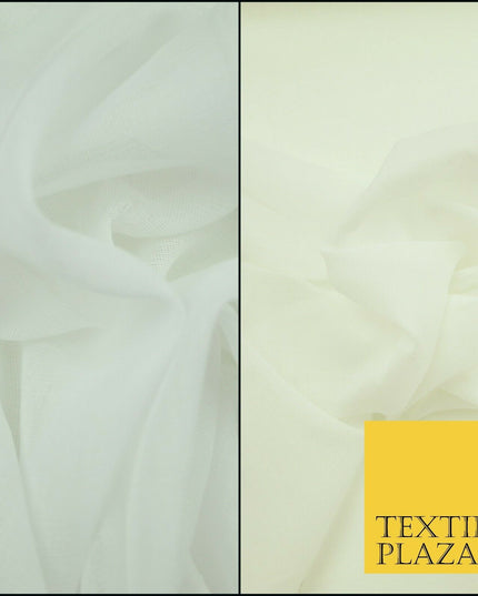 High Quality Fine WHITE IVORY 100% Cotton Muslin Dress Fabric Cheesecloth