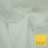 High Quality Fine WHITE IVORY 100% Cotton Muslin Dress Fabric Cheesecloth