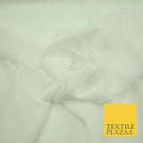 High Quality Fine WHITE IVORY 100% Cotton Muslin Dress Fabric Cheesecloth