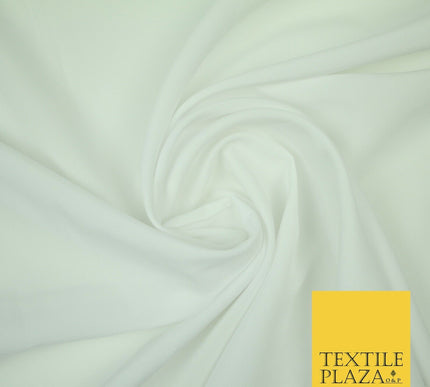 Black White Plain Dyed Soft Powder Crepe Lining Dress 100% Polyester Fabric  56"