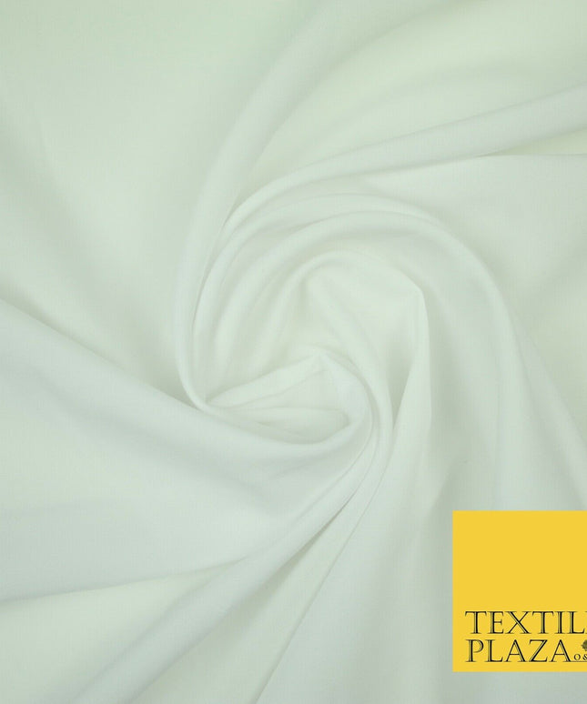 Black White Plain Dyed Soft Powder Crepe Lining Dress 100% Polyester Fabric  56"