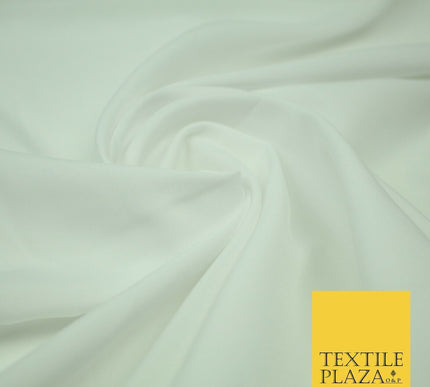 Black White Plain Dyed Soft Powder Crepe Lining Dress 100% Polyester Fabric  56"