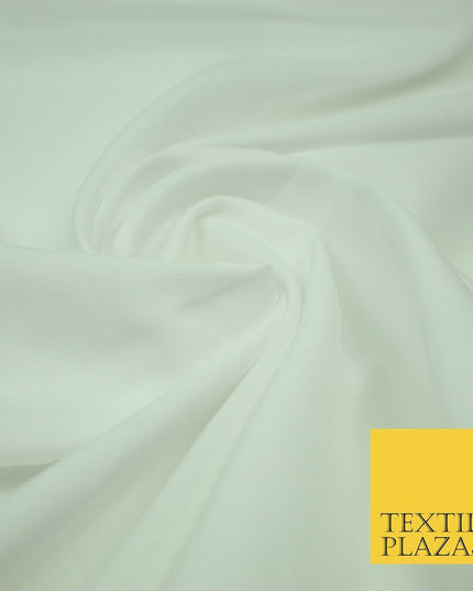 Black White Plain Dyed Soft Powder Crepe Lining Dress 100% Polyester Fabric  56"