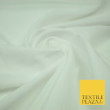 Black White Plain Dyed Soft Powder Crepe Lining Dress 100% Polyester Fabric  56"