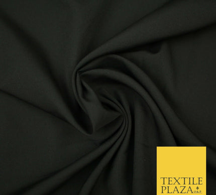 Black White Plain Dyed Soft Powder Crepe Lining Dress 100% Polyester Fabric  56"