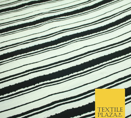 Premium Leopard Stripe Zig Zag Spot Bird Printed Bubble Crepe Dress Fabric 58"